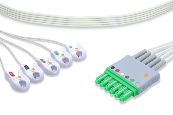 Cable Conductor ECG Desechable Compatible con Draeger
