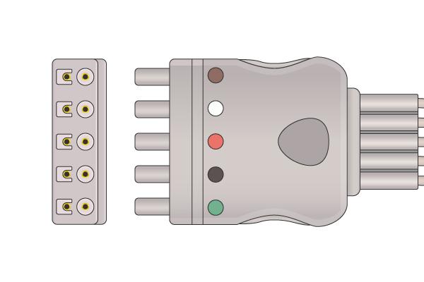 Cable Conductor ECG Compatible con Philips- M1625A