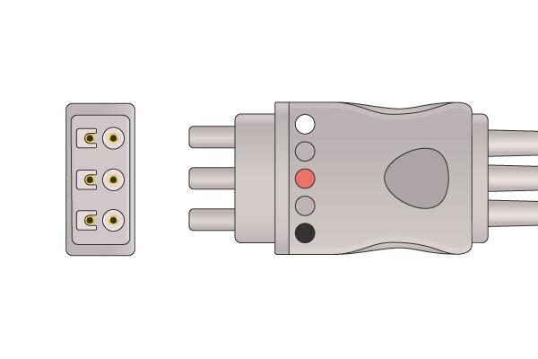 Cable Conductor ECG Compatible con Philips- M1625A