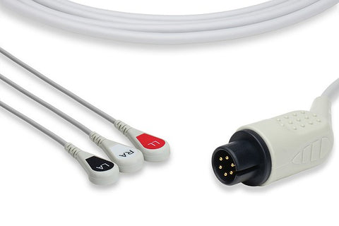 Cable ECG de Conexión Directa Compatible con AAMI