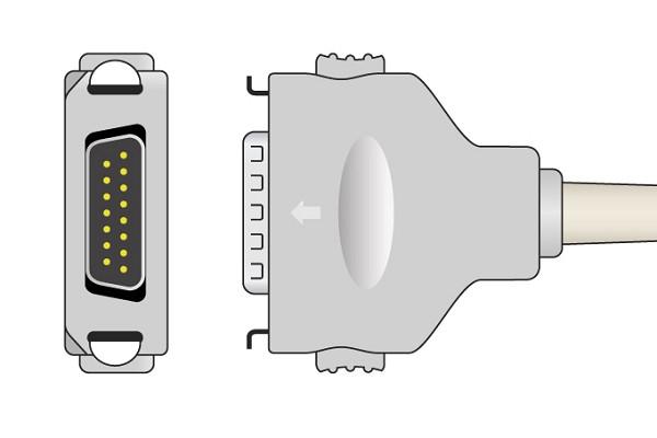 Cable EKG de Conexión Directa Compatible con Fukuda Denshi- CP-104L