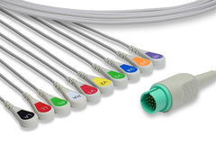Cable EKG de Conexión Directa Compatible con Spacelabsthumb