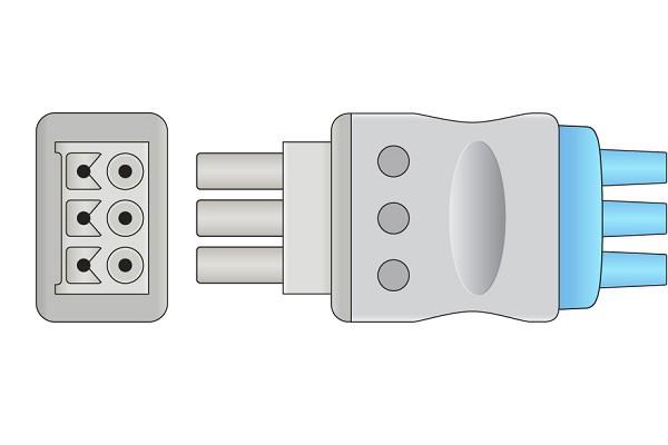 Cable Conductor ECG Compatible con Datex Ohmeda- 545317-HEL