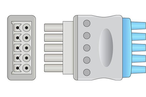 Cable Conductor ECG Compatible con Datex Ohmeda- 545327-HEL