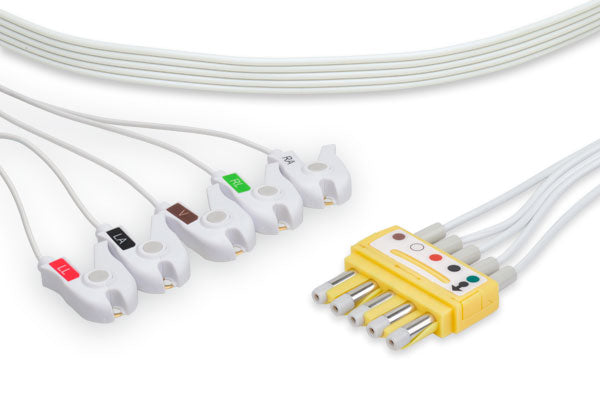 Cable Conductor ECG Desechable Compatible con Spacelabs