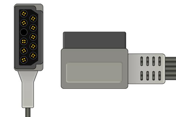 Cable Conductor de Telemetría ECG Compatible con Philips