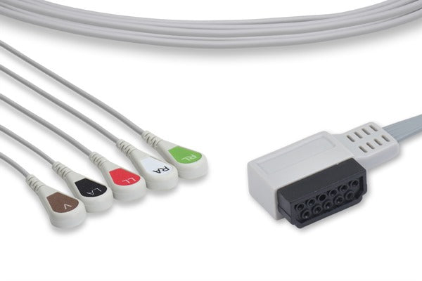 Cable Conductor de Telemetría ECG Compatible con Philips- M4725A