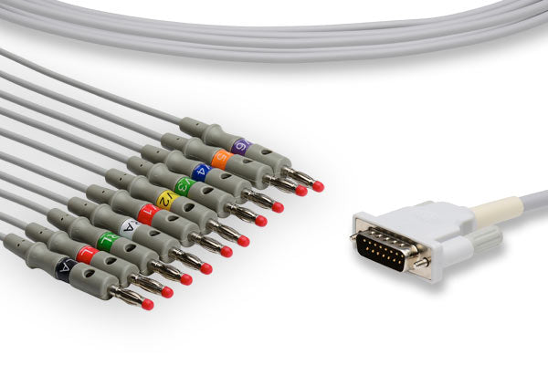 Cable EKG de Conexión Directa Compatible con Mortara > Burdick