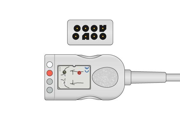 Cable Troncal ECG Compatible con Nihon Kohden- JC-103TA