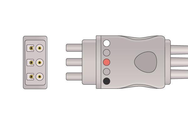Cable Conductor ECG Compatible con Philips- M1605A