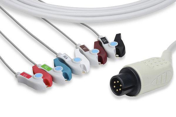 Cable ECG de Conexión Directa Compatible con Zoll
