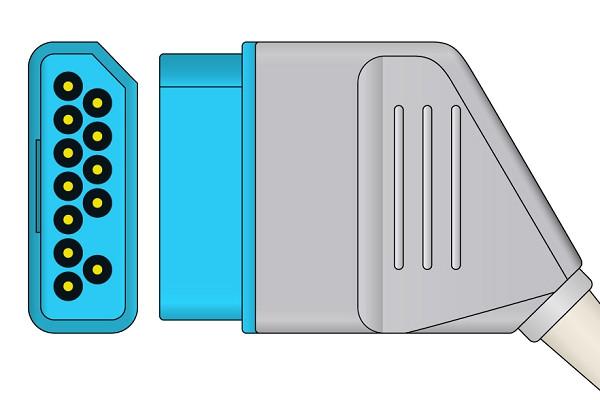 Cable ECG de Conexión Directa Compatible con Nihon Kohden