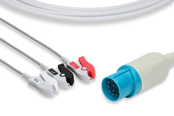 Cable ECG de Conexión Directa Compatible con Nihon Kohden