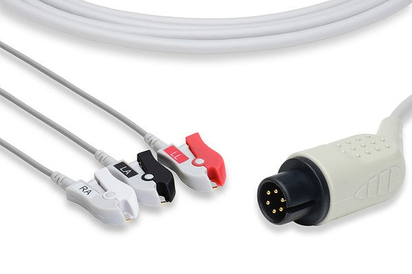Cable ECG de Conexión Directa Compatible con AAMI