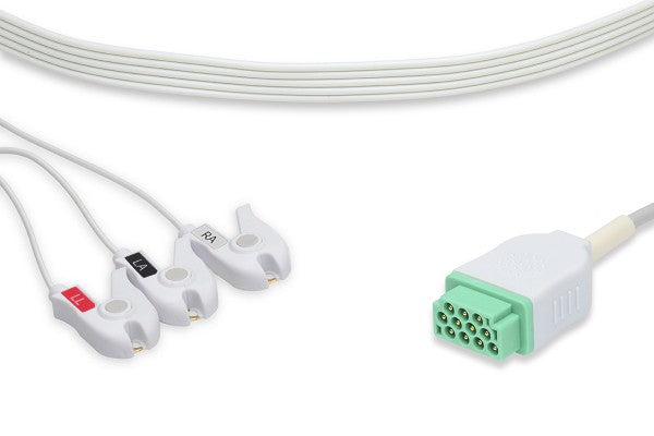 Cable ECG de Conexión Directa Desechable Compatible con GE Healthcare > Marquette