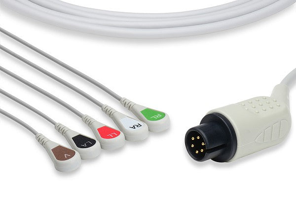 Cable ECG de Conexión Directa Compatible con AAMI