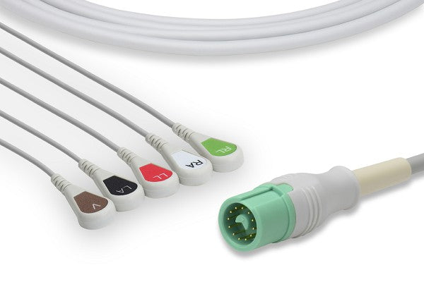 Cable ECG de Conexión Directa Compatible con Mindray > Datascope