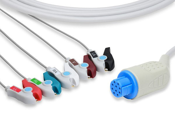 Cable ECG de Conexión Directa Compatible con Datex Ohmeda