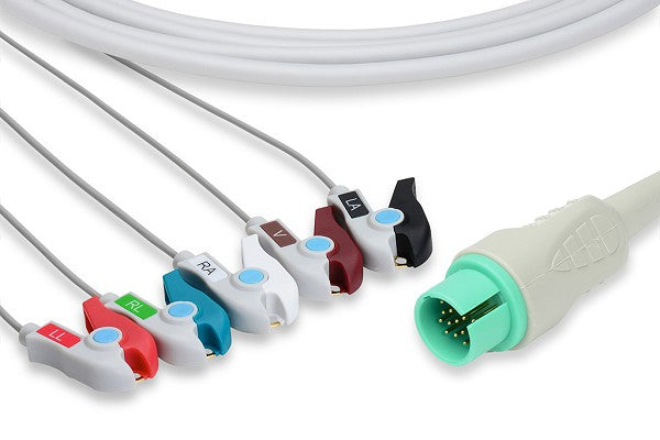 Cable ECG de Conexión Directa Compatible con Spacelabs