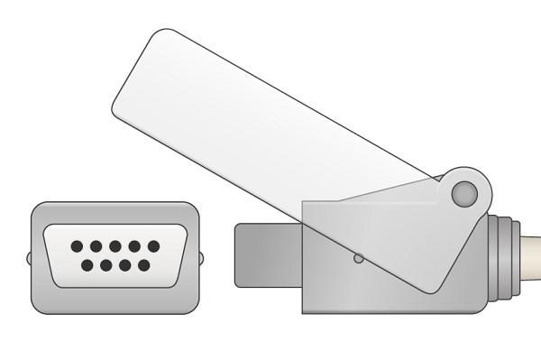 Cable Adaptador SpO2 Compatible con Criticare- 518LD