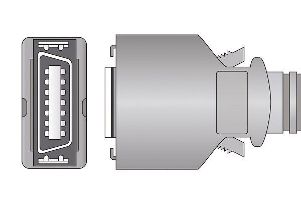 Cable Adaptador SpO2 Compatible con Masimo- LNC MAC-395