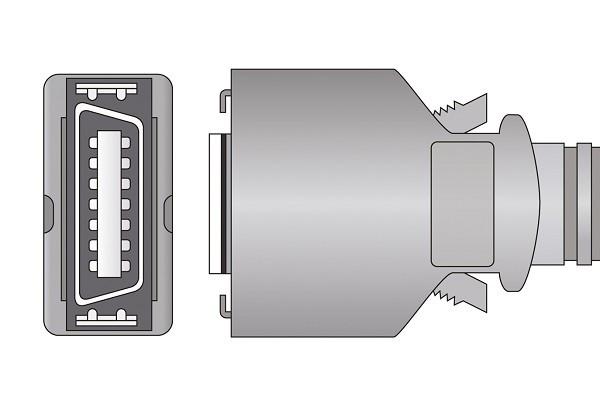 Cable Adaptador SpO2 Compatible con Nihon Kohden- NK-OEM-10
