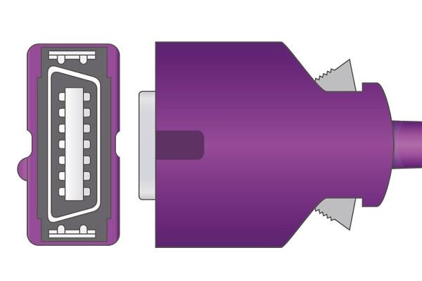 Cable Adaptador SpO2 Compatible con Covidien > Nellcor- DOC-10