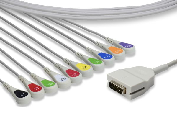 Cable EKG de Conexión Directa Compatible con Mortara > Burdick
