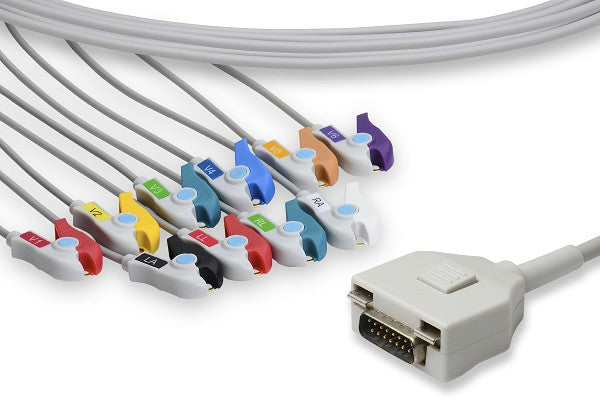 Cable EKG de Conexión Directa Compatible con Fukuda ME