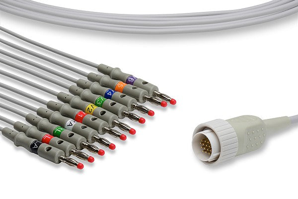 Cable EKG de Conexión Directa Compatible con Kenz- PC-104