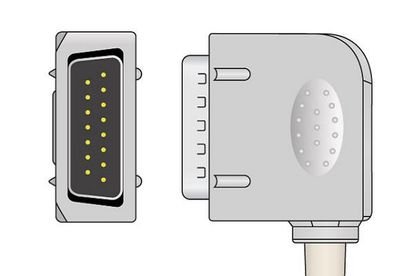 Cable EKG de Conexión Directa Compatible con Kenz- K131