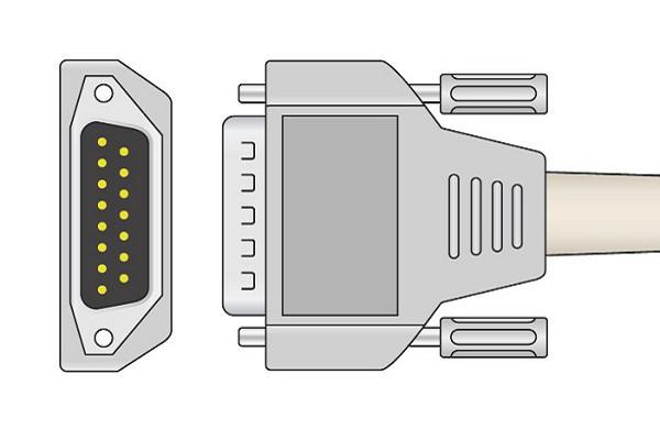 Cable EKG de Conexión Directa Compatible con Nihon Kohden- BA-903D