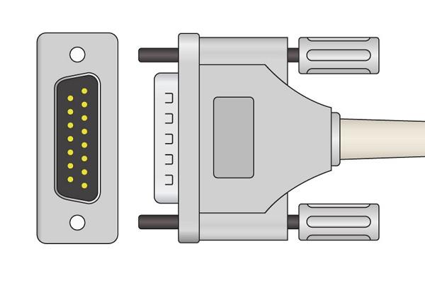 Cable EKG de Conexión Directa Compatible con Schiller