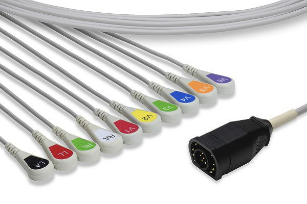 Cable EKG de Conexión Directa Compatible con Zoll- 8000-1007-02