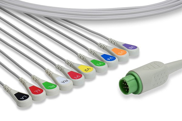 Cable EKG de Conexión Directa Compatible con Fukuda Denshi