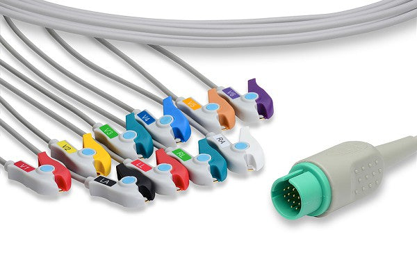 Cable EKG de Conexión Directa Compatible con Spacelabs
