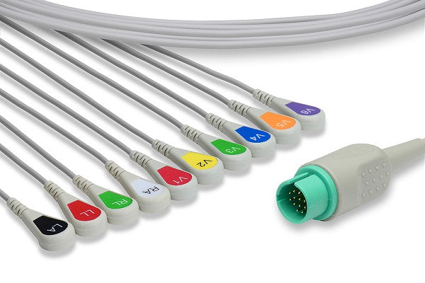 Cable EKG de Conexión Directa Compatible con Spacelabs