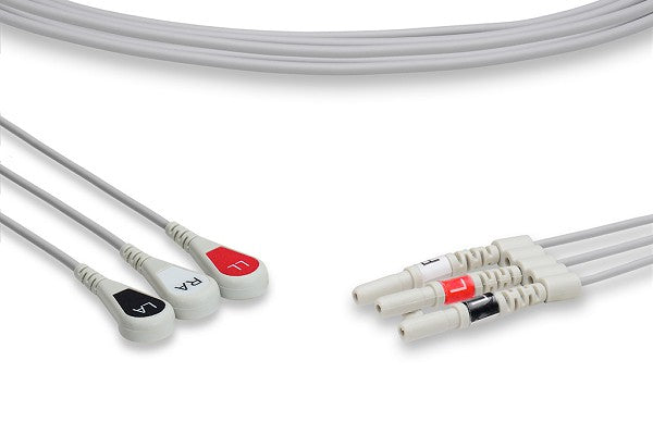 Cable ECG Compatible con Estilo DIN
