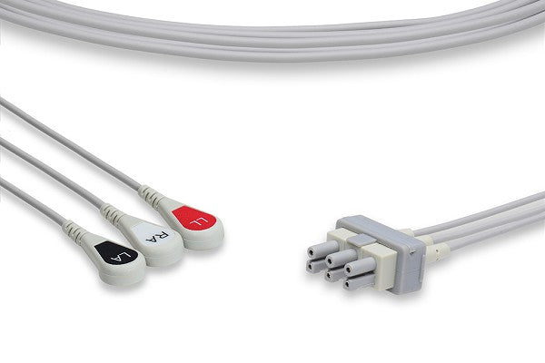 Philips ECG Cable M1625A – 5-Lead ECG Leadwires, SNAP AHA Compatible – New, Alpta