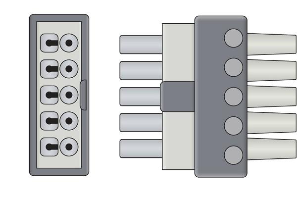 Cable Conductor ECG Compatible con Philips- M1605A