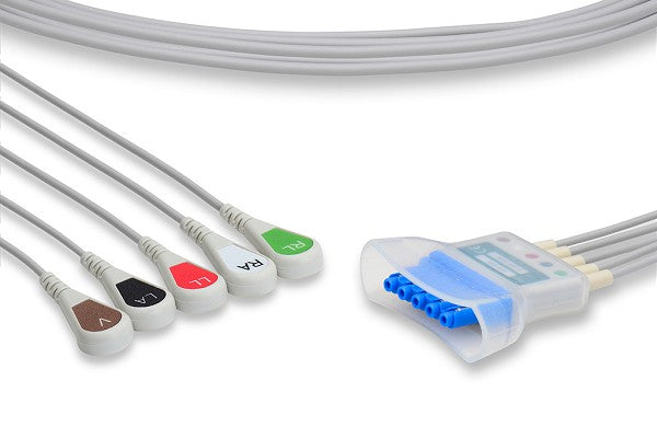 Cable Conductor de Telemetría ECG Compatible con Philips