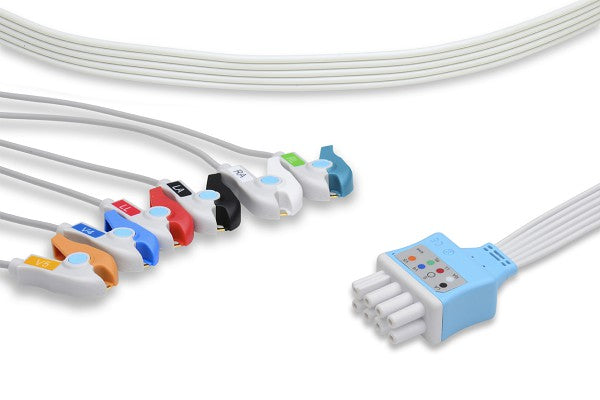 Cable Conductor ECG Desechable Compatible con Nihon Kohden