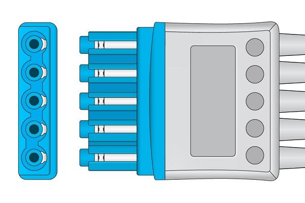 Cable Conductor ECG Compatible con Philips- M1671A