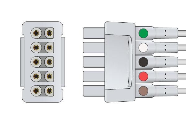 Cable Conductor ECG Compatible con GE Healthcare > Marquette- 414556-001