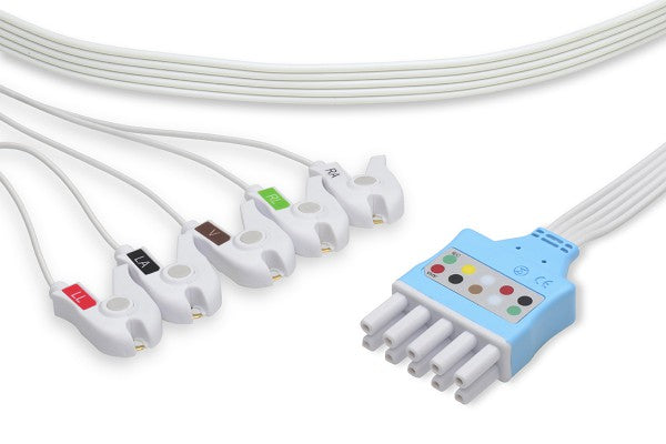 Cable Conductor ECG Desechable Compatible con Spacelabs