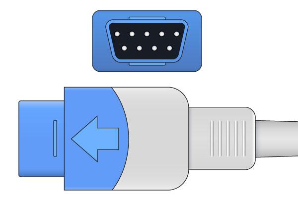 Sensor SpO2 Corto Compatible con Datex Ohmeda